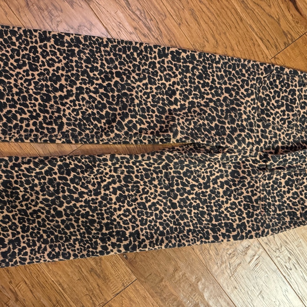 Maeve Anthropologie Leopard Print Wide-Leg Pants - Picture 4 of 5